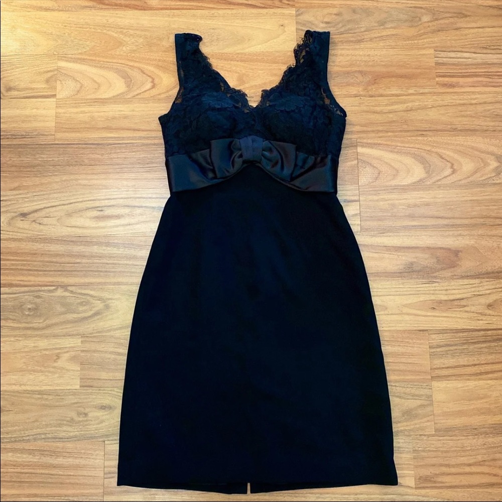 Anne Taylor Loft black lace Dress